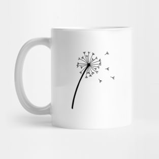 Simple Dandelion Doodle Style Mug